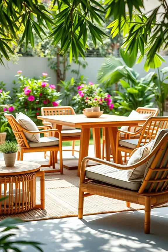 sustainable bamboo outdoor furniture