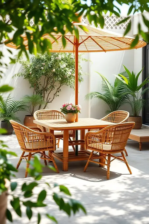 sustainable bamboo patio furniture