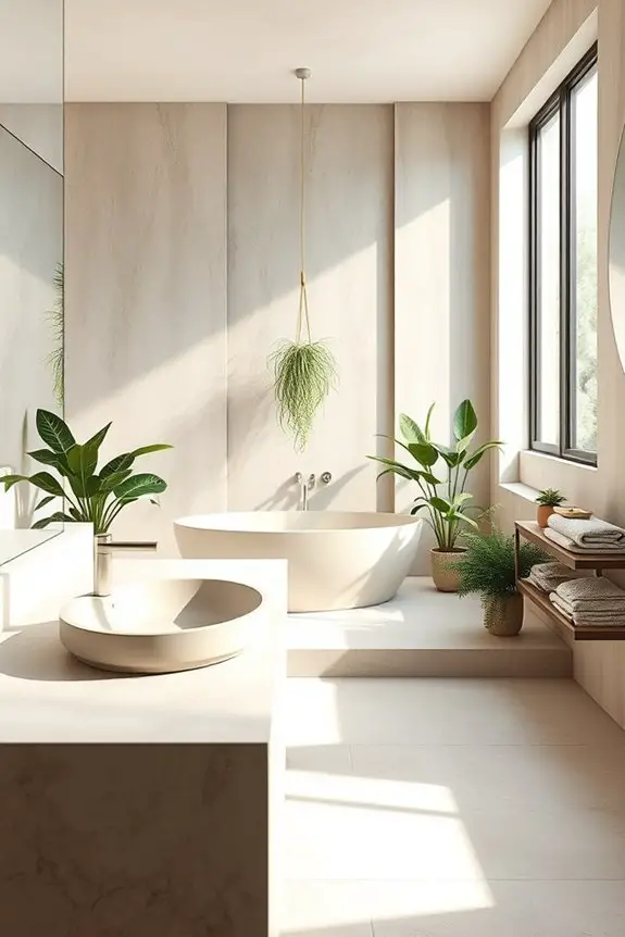 sustainable bathroom concrete options