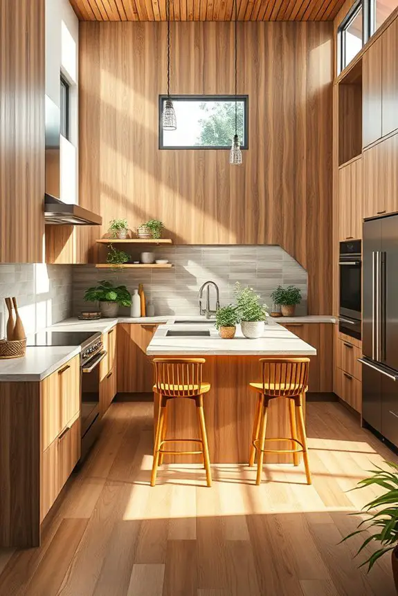 sustainable chic kitchen materials