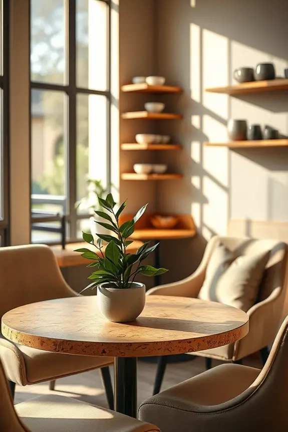 sustainable cork furniture elements