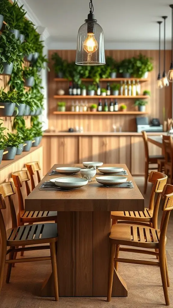 sustainable decor attracts diners