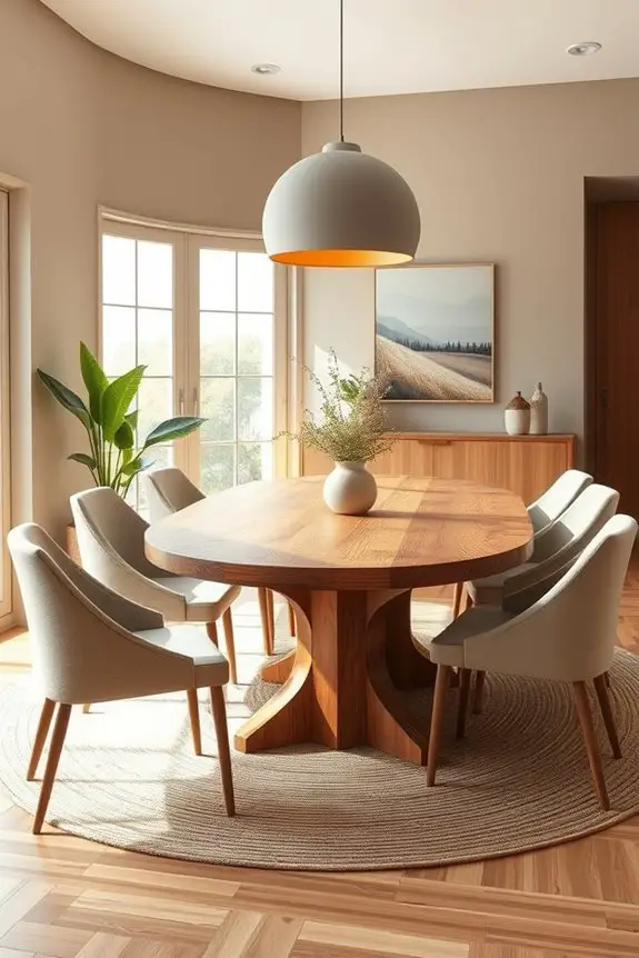 sustainable dining room materials
