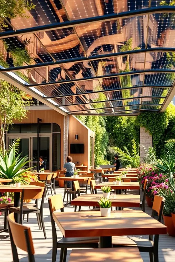 sustainable energy cafe design