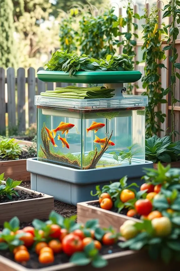 sustainable front yard aquaponics
