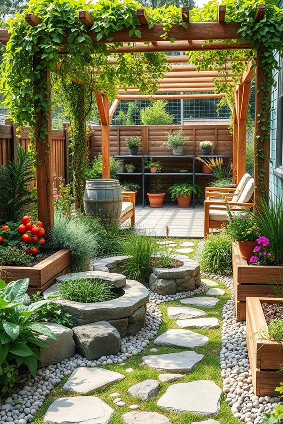sustainable garden design features