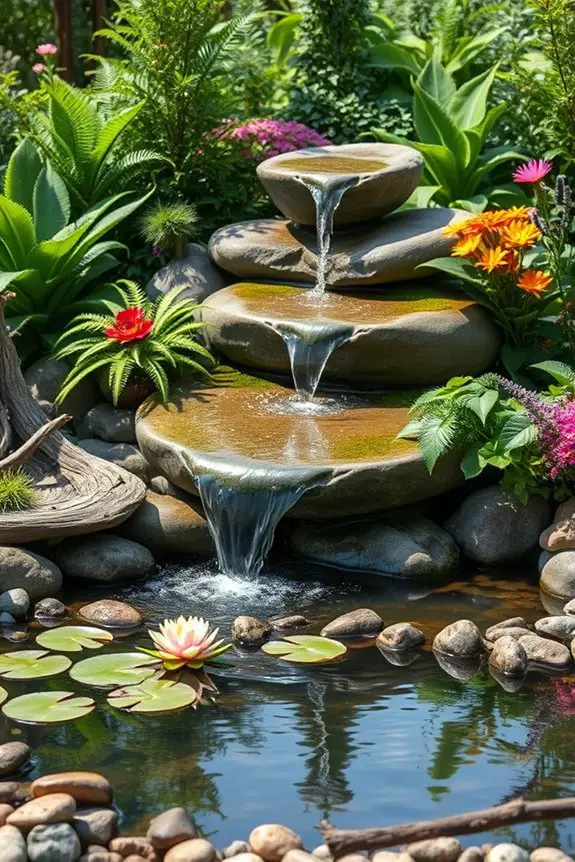 sustainable garden water features