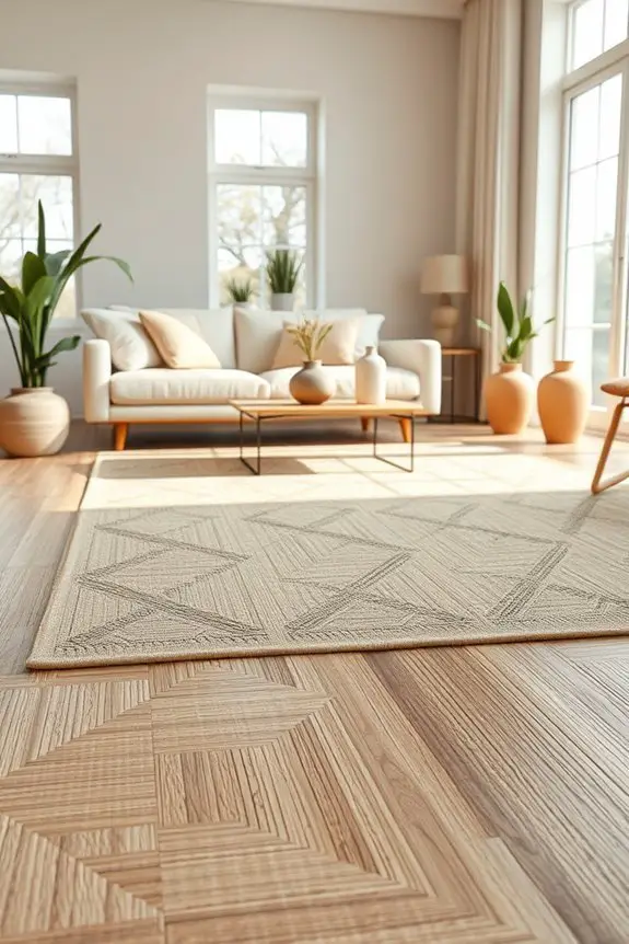 sustainable modern woven flooring