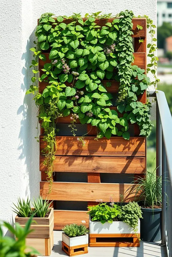 sustainable pallet furniture planters
