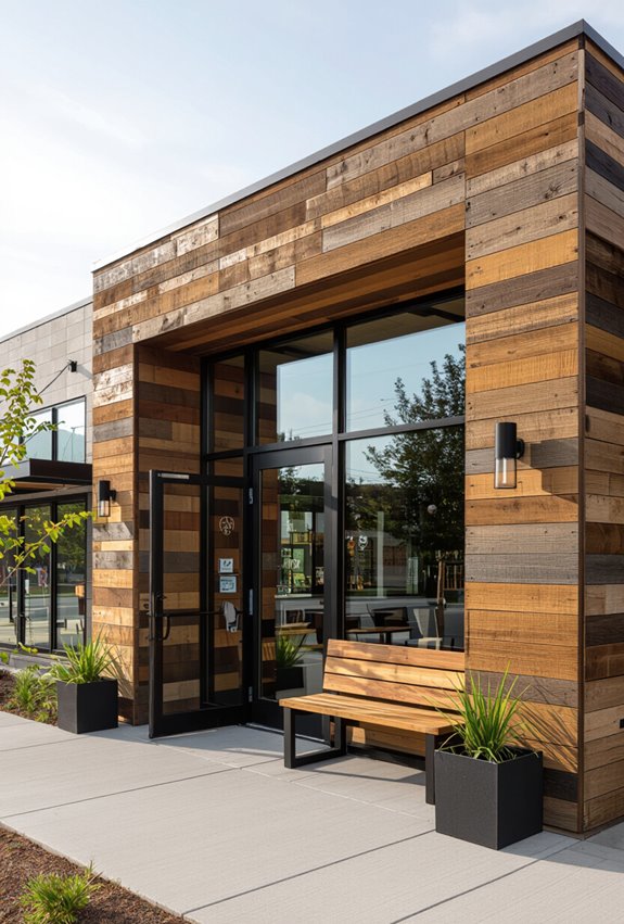 sustainable reclaimed wood accents