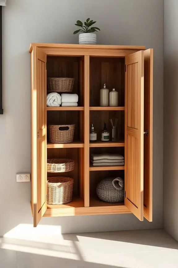 sustainable recycled bathroom cabinets