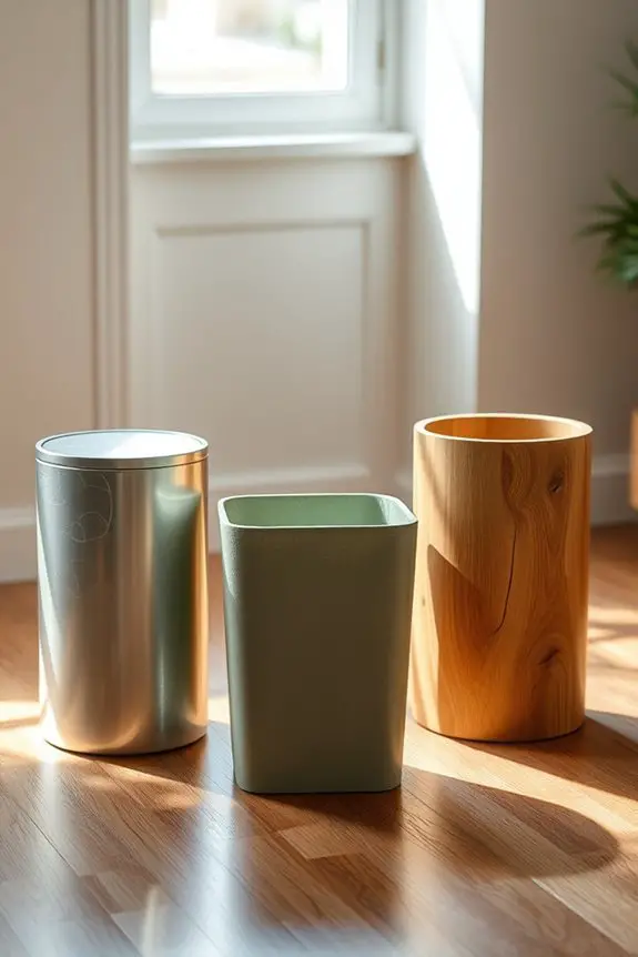 sustainable recycled material dustbins