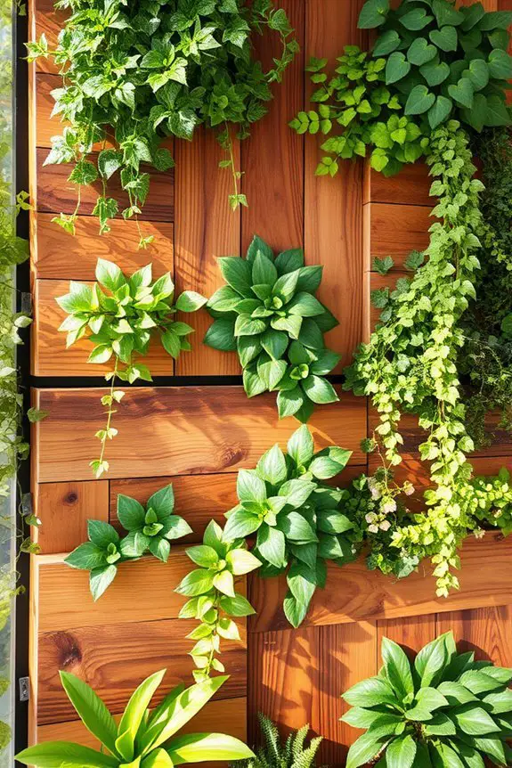 sustainable recycled wood garden