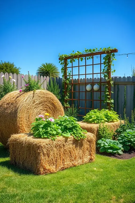 sustainable straw bale gardening