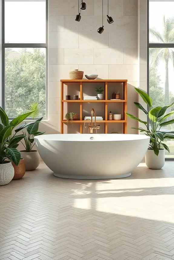 sustainable stylish bathroom tiles