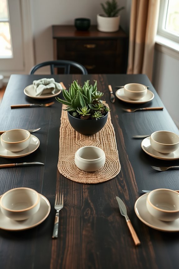 sustainable stylish dining decor