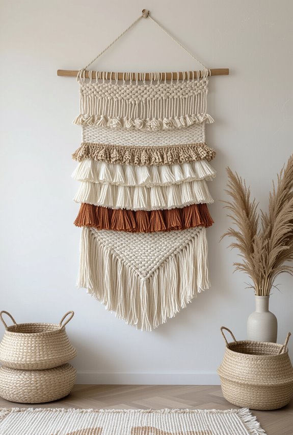 sustainable textured upcycled fabric art