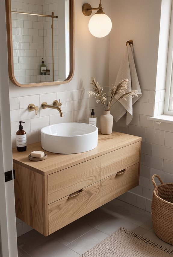 sustainably sourced live edge vanity
