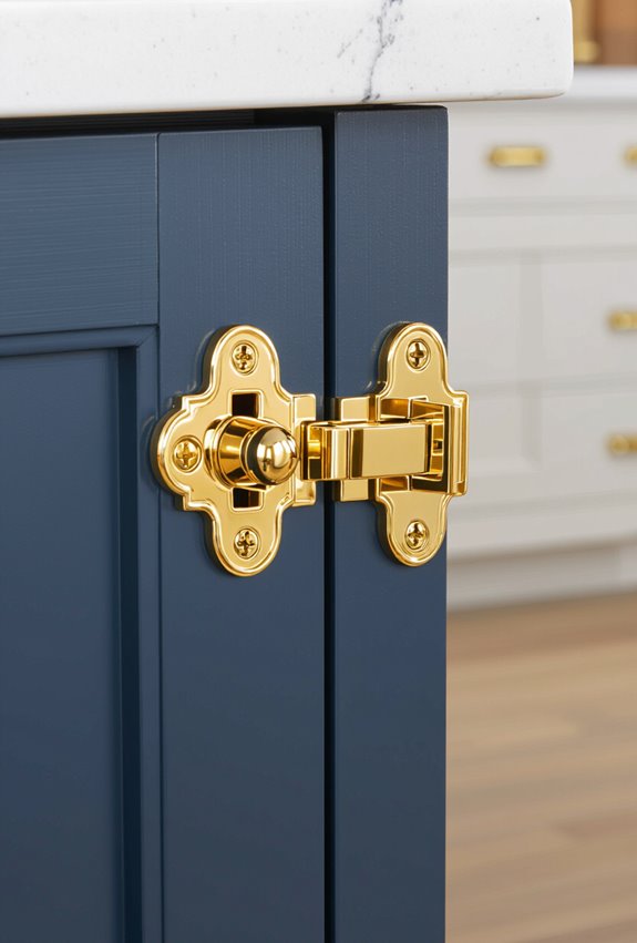 swap hinges for gold