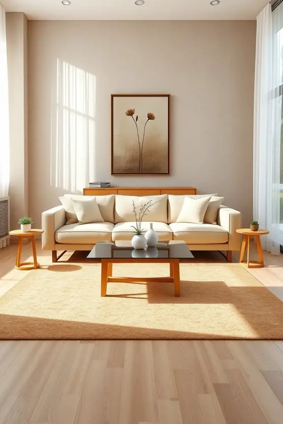 symmetrical furniture and decor
