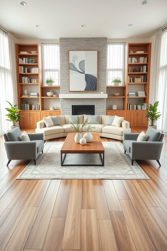 symmetrical living room balance