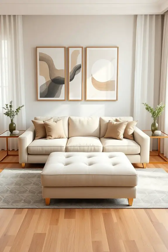 symmetrical living space design