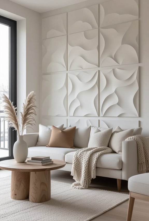 tactile 3d textured wallpanels