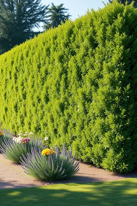 tall hedge fence maintenance