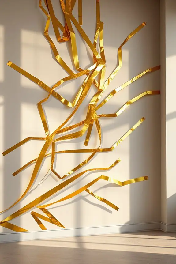tape art wall sculptures
