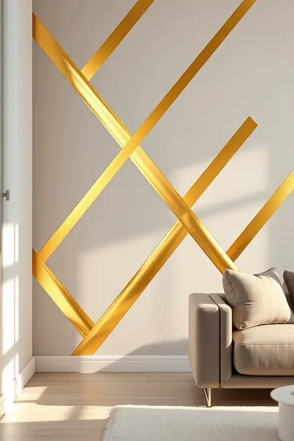 tapered golden tape patterns
