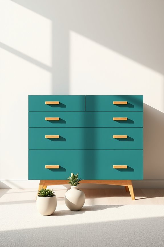 teal and wood elegance