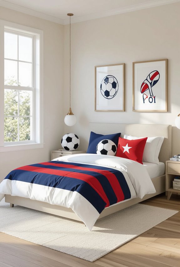 team colors room decor