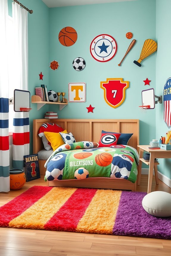 team spirit bedroom design