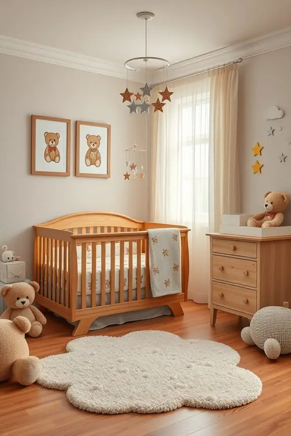 teddy bear nursery decor
