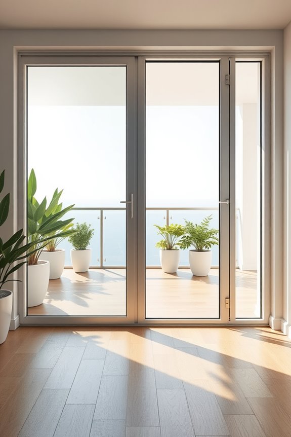 tempered glass outdoor doors