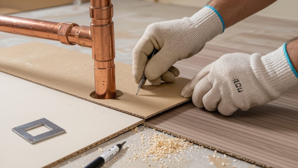 template cutting for obstacles