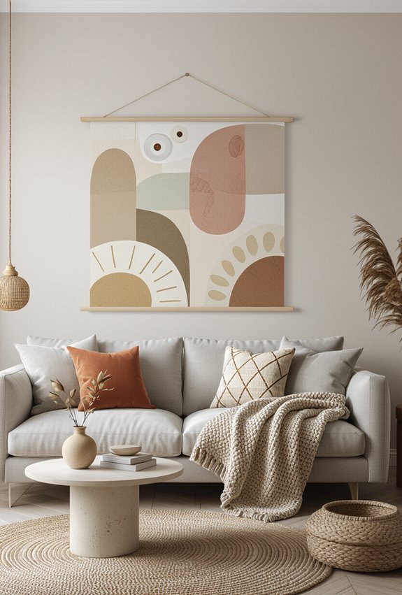 temporary boho washi murals