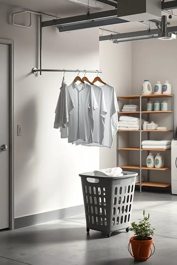 tension rod for laundry