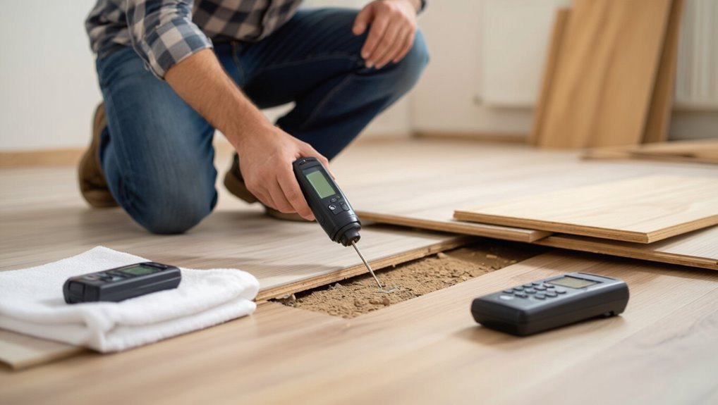 test subfloor moisture levels