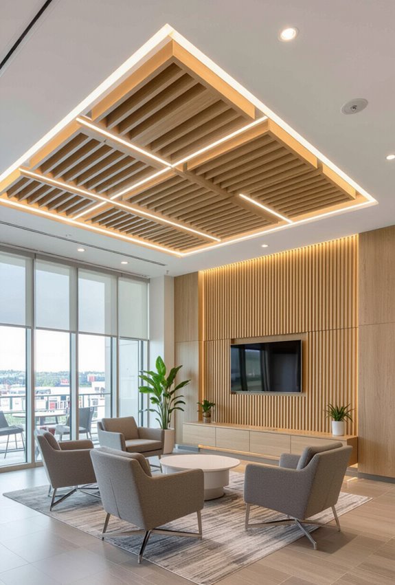 textured acoustic ceiling enhancements