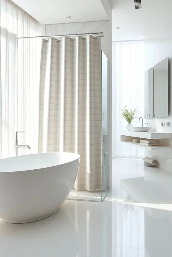 textured bathroom design enhancement