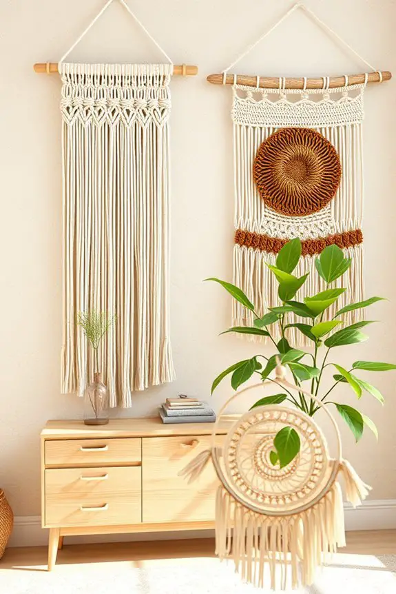 textured bohemian wall art