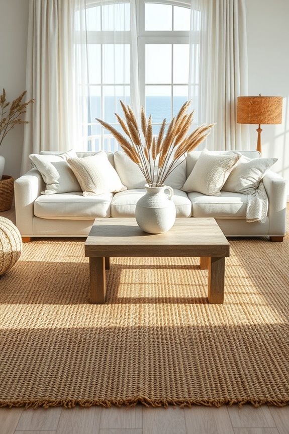 textured coastal farmhouse decor