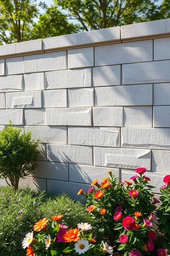 textured concrete block aesthetics