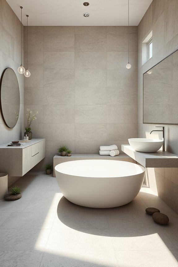 textured concrete tile elegance