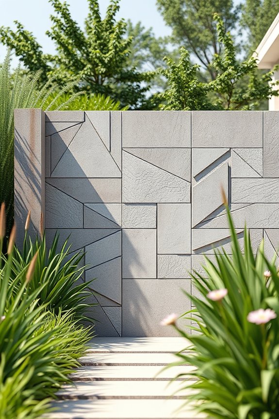 textured concrete wall designs