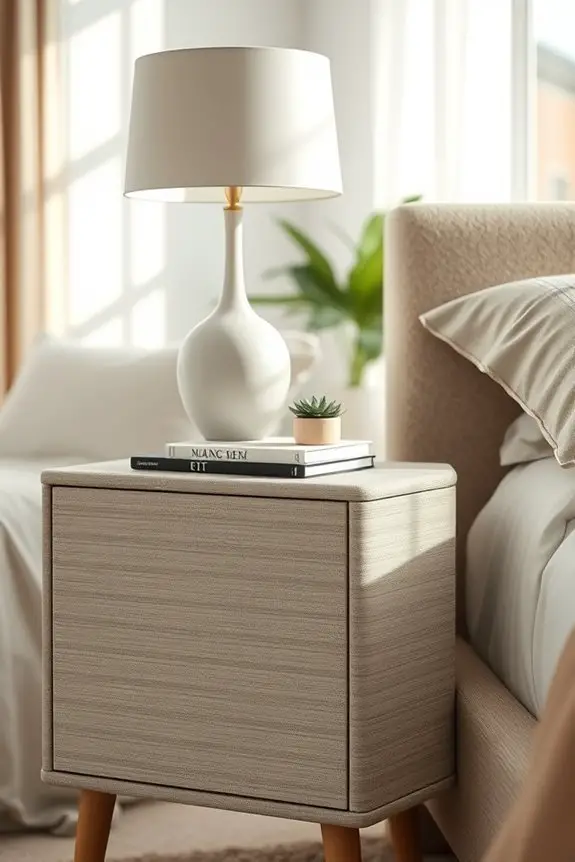 textured contemporary nightstand design