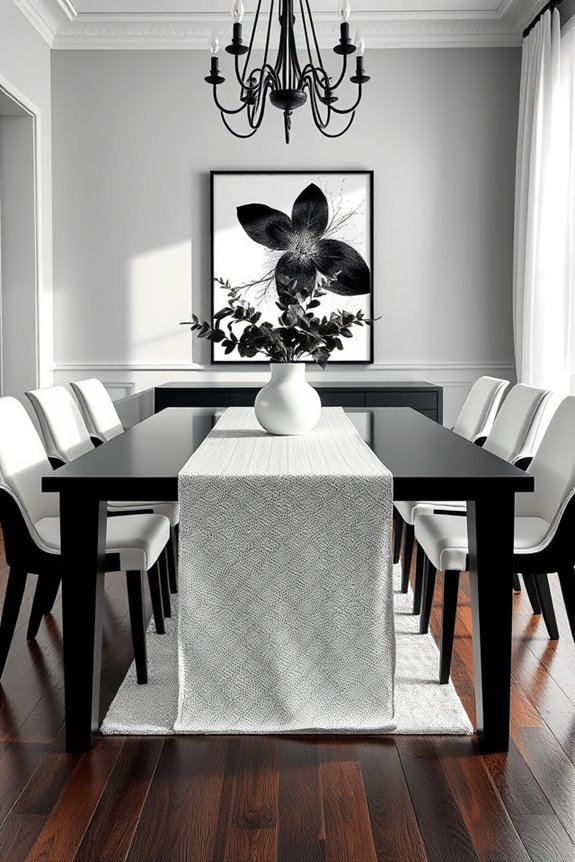 textured contrast in dining