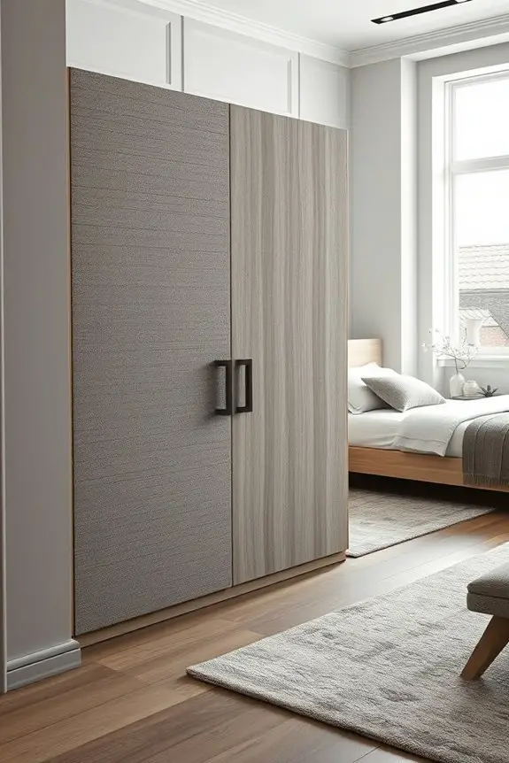 textured cupboards enhance aesthetics