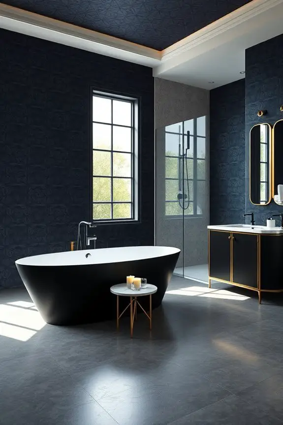 textured dark wallpaper elegance